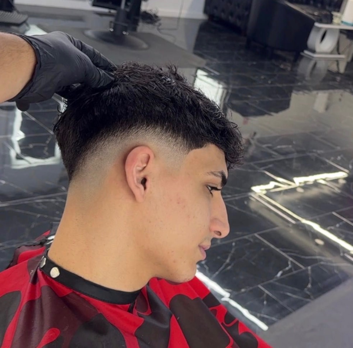 Drop fade side profile