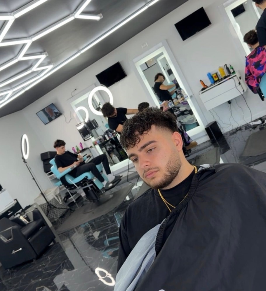 Client at The Fade Factory shop